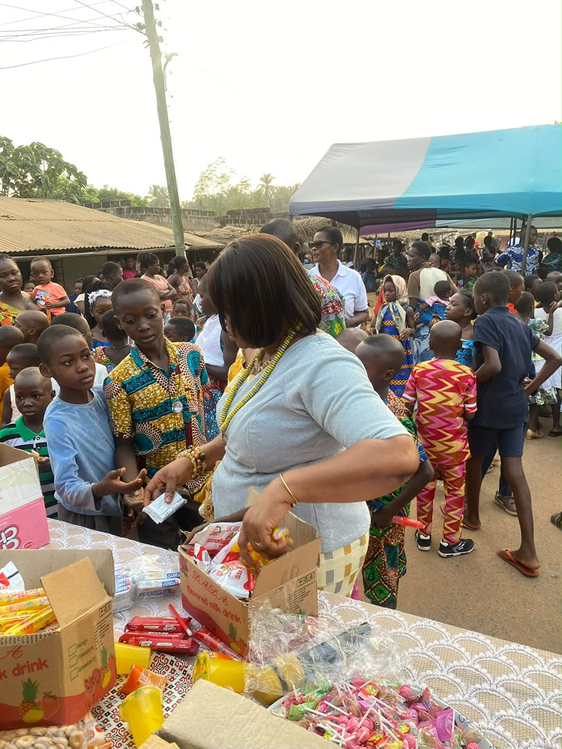Children taking part in a foundation community event